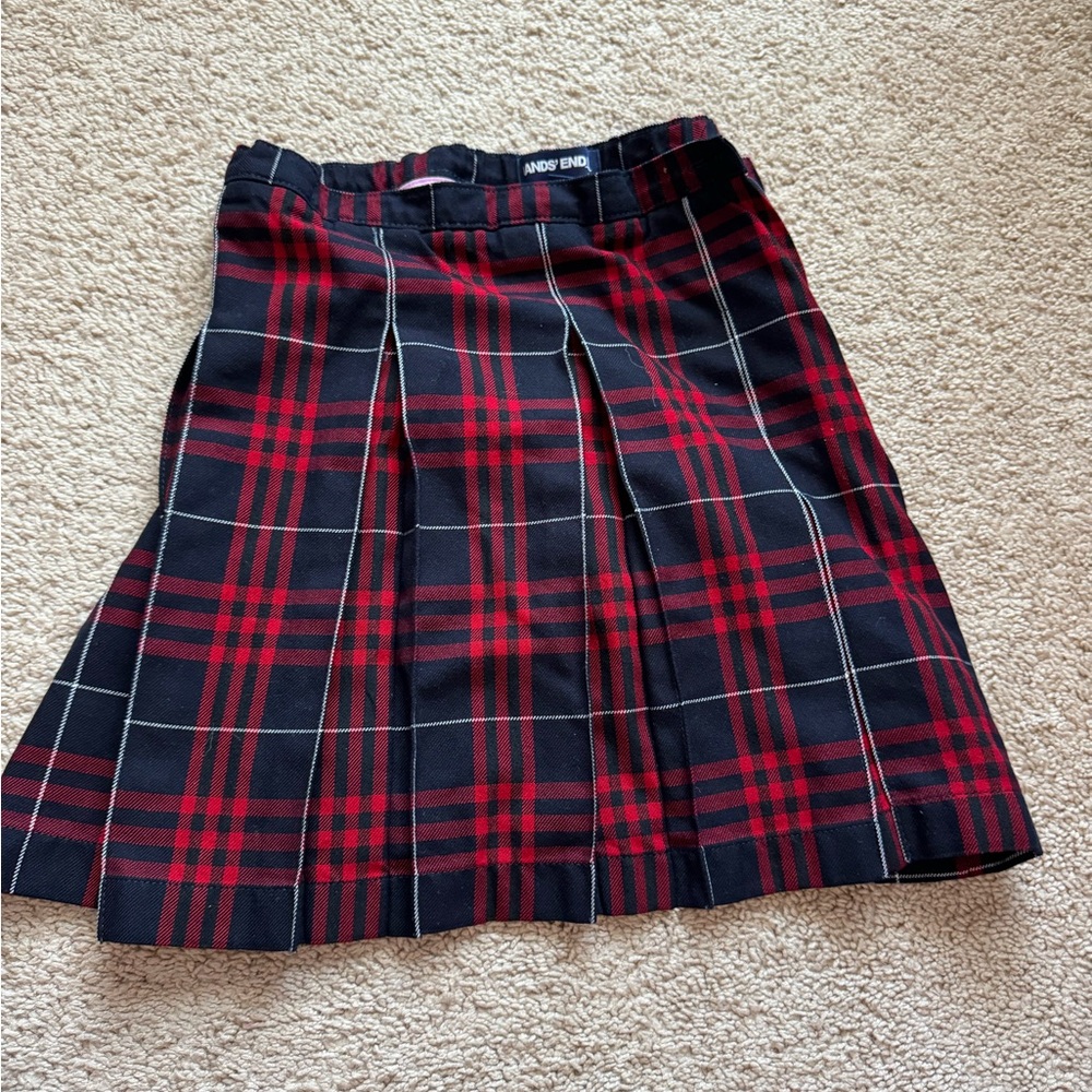 Lands End pleated skirt